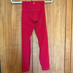 Lululemon Red Leggings